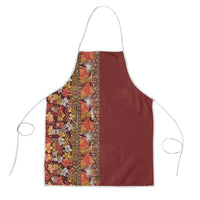 Hawaiian Tribal Elements Hibiscus Apron Red Pattern - Polynesian Pride