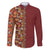 Hawaiian Tribal Elements Hibiscus Family Matching Off Shoulder Short Dress and Hawaiian Shirt Red Pattern - Polynesian Pride