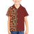 Hawaiian Tribal Elements Hibiscus Family Matching Summer Maxi Dress and Hawaiian Shirt Red Pattern - Polynesian Pride