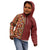 Hawaiian Tribal Elements Hibiscus Kid Hoodie Red Pattern - Polynesian Pride