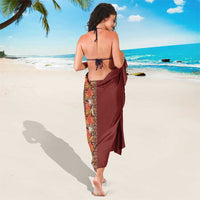 Hawaiian Tribal Elements Hibiscus Sarong Red Pattern - Polynesian Pride