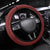 Hawaiian Tribal Elements Hibiscus Steering Wheel Cover Red Pattern - Polynesian Pride
