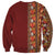 Hawaiian Tribal Elements Hibiscus Sweatshirt Red Pattern - Polynesian Pride