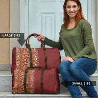 Hawaiian Tribal Elements Hibiscus Travel Bag Red Pattern - Polynesian Pride