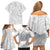 Lotu Tamaiti Samoan Polynesian Tribal Family Matching Off Shoulder Short Dress and Hawaiian Shirt - Polynesian Pride