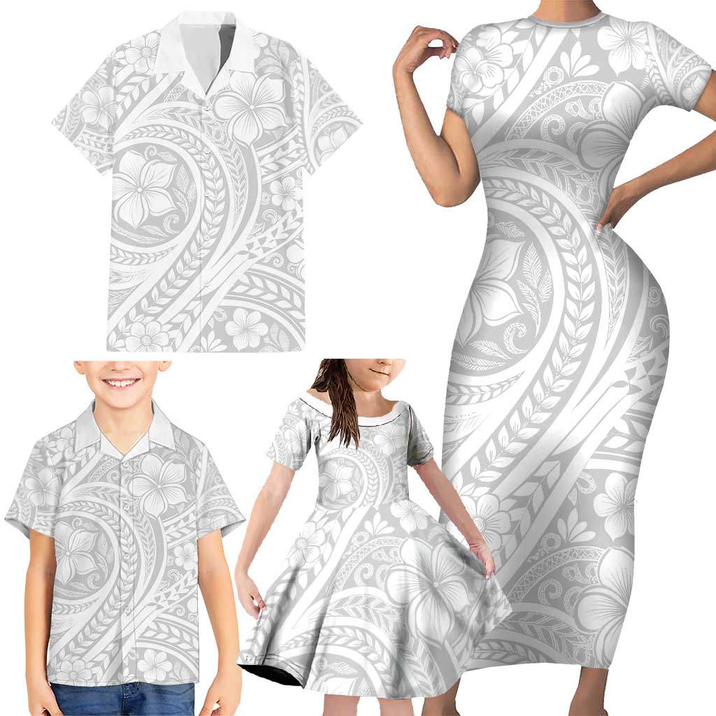 Lotu Tamaiti Samoan Polynesian Tribal Family Matching Short Sleeve Bodycon Dress and Hawaiian Shirt - Polynesian Pride