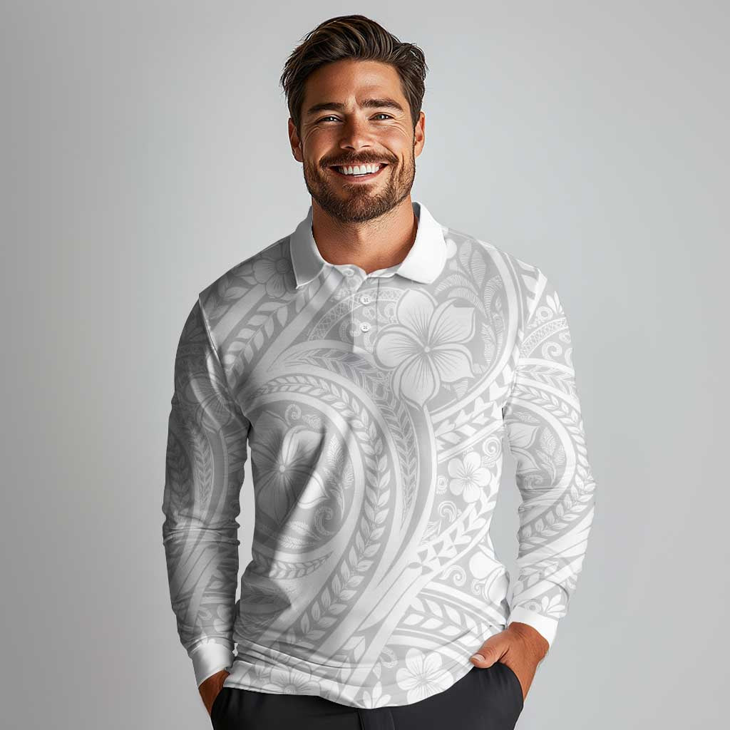 Lotu Tamaiti Samoan Polynesian Tribal Long Sleeve Polo Shirt LT9 - Polynesian Pride