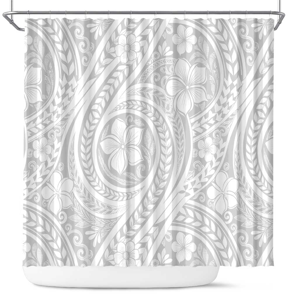 Lotu Tamaiti Samoan Polynesian Tribal Shower Curtain LT9 White - Polynesian Pride