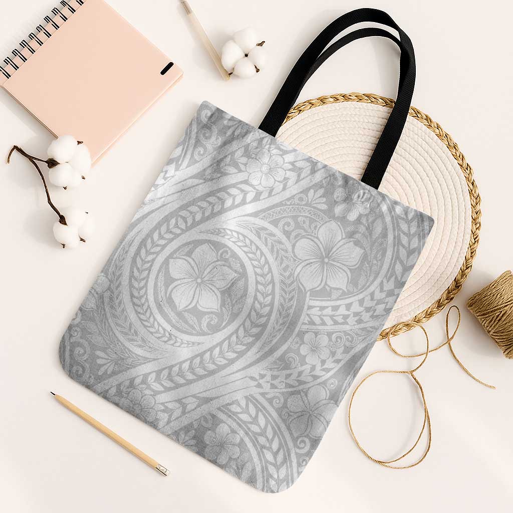 Lotu Tamaiti Samoan Polynesian Tribal Tote Bag LT9 Black Strap One Size White - Polynesian Pride