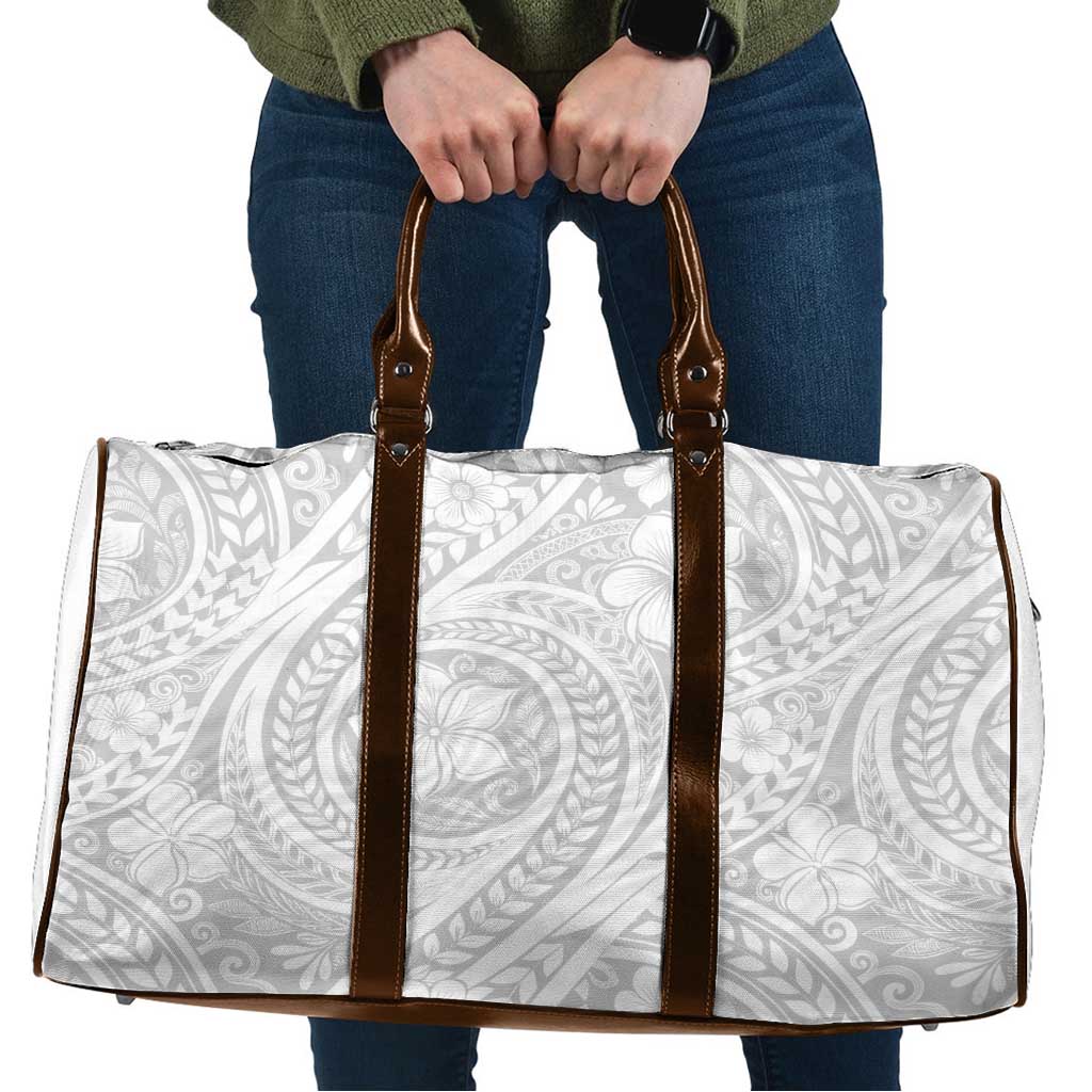 Lotu Tamaiti Samoan Polynesian Tribal Travel Bag LT9 White - Polynesian Pride