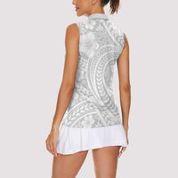 Lotu Tamaiti Samoan Polynesian Tribal Women Sleeveless Polo Shirt LT9 - Polynesian Pride