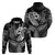 Polynesia Hoodie Whale Tale and Polynesian Sunset Plumeria Black LT9 - Polynesian Pride