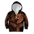 Polynesia Kid Hoodie Whale Tale and Polynesian Sunset Plumeria Gold LT9 Zip Hoodie Gold - Polynesian Pride