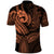 Polynesia Polo Shirt Whale Tale and Polynesian Sunset Plumeria Gold LT9 - Polynesian Pride
