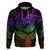 Polynesia Hoodie Whale Tale and Polynesian Sunset Plumeria Rainbow LT9 Rainbow - Polynesian Pride
