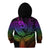 Polynesia Kid Hoodie Whale Tale and Polynesian Sunset Plumeria Rainbow LT9 - Polynesian Pride