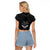 FSM Chuuk States Raglan Cropped T Shirt Micronesia Vintage Polynesian Tribal Black Version LT9 - Polynesian Pride