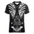 FSM Chuuk States Women V Neck T Shirt Micronesia Vintage Polynesian Tribal Black Version LT9 Female Black - Polynesian Pride