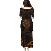 FSM Chuuk States Puletasi Micronesia Vintage Polynesian Tribal Gold Version LT9 - Polynesian Pride