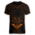 FSM Chuuk States Women V Neck T Shirt Micronesia Vintage Polynesian Tribal Gold Version LT9 - Polynesian Pride