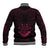 FSM Chuuk States Baseball Jacket Micronesia Vintage Polynesian Tribal Pink Version LT9 - Polynesian Pride