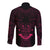 FSM Chuuk States Long Sleeve Button Shirt Micronesia Vintage Polynesian Tribal Pink Version LT9 - Polynesian Pride