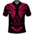 FSM Chuuk States Polo Shirt Micronesia Vintage Polynesian Tribal Pink Version LT9 Pink - Polynesian Pride