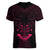 FSM Chuuk States Women V Neck T Shirt Micronesia Vintage Polynesian Tribal Pink Version LT9 - Polynesian Pride