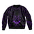 FSM Chuuk States Sleeve Zip Bomber Jacket Micronesia Vintage Polynesian Tribal Purple Version LT9 - Polynesian Pride
