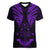 FSM Chuuk States Women V Neck T Shirt Micronesia Vintage Polynesian Tribal Purple Version LT9 Female Purple - Polynesian Pride