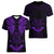 FSM Chuuk States Women V Neck T Shirt Micronesia Vintage Polynesian Tribal Purple Version LT9 - Polynesian Pride