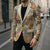 Mele Kalikimaka Hawaii Christmas Blazer Melemele Mama Seamless Floral Motif - Polynesian Pride