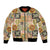 Mele Kalikimaka Hawaii Christmas Bomber Jacket Melemele Mama Seamless Floral Motif - Polynesian Pride