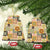 Mele Kalikimaka Hawaii Christmas Ceramic Ornament Melemele Mama Seamless Floral Motif - Polynesian Pride