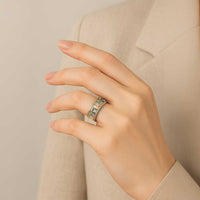 Mele Kalikimaka Hawaii Christmas Classic Ring Melemele Mama Seamless Floral Motif - Polynesian Pride