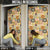 Mele Kalikimaka Hawaii Christmas Door Cover Melemele Mama Seamless Floral Motif - Polynesian Pride