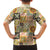 Mele Kalikimaka Hawaii Christmas Family Matching Long Sleeve Bodycon Dress and Hawaiian Shirt Melemele Mama Seamless Floral Motif - Polynesian Pride