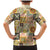 Mele Kalikimaka Hawaii Christmas Family Matching Mermaid Dress and Hawaiian Shirt Melemele Mama Seamless Floral Motif - Polynesian Pride