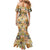 Mele Kalikimaka Hawaii Christmas Family Matching Mermaid Dress and Hawaiian Shirt Melemele Mama Seamless Floral Motif - Polynesian Pride