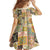 Mele Kalikimaka Hawaii Christmas Family Matching Off Shoulder Maxi Dress and Hawaiian Shirt Melemele Mama Seamless Floral Motif - Polynesian Pride