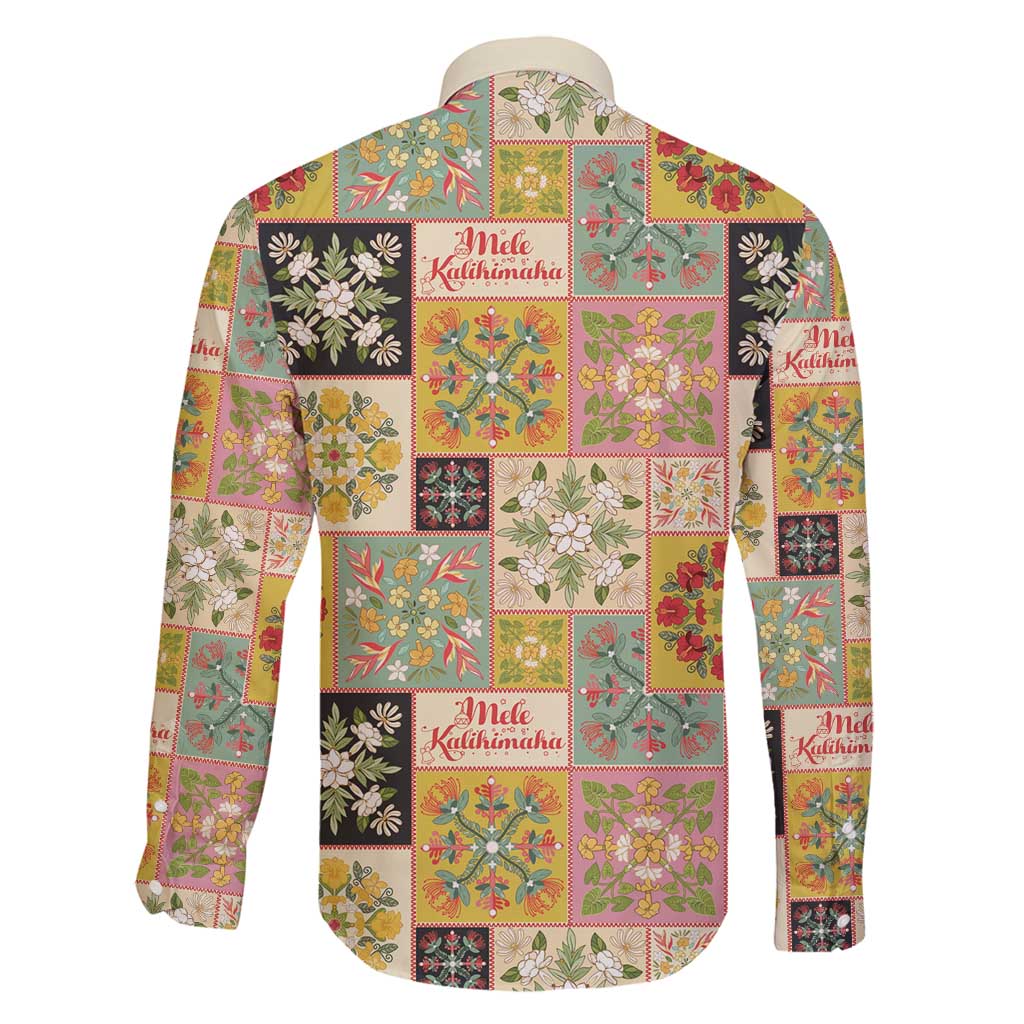 Mele Kalikimaka Hawaii Christmas Family Matching Off Shoulder Short Dress and Hawaiian Shirt Melemele Mama Seamless Floral Motif - Polynesian Pride