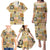 Mele Kalikimaka Hawaii Christmas Family Matching Puletasi and Hawaiian Shirt Melemele Mama Seamless Floral Motif - Polynesian Pride