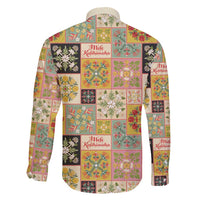 Mele Kalikimaka Hawaii Christmas Family Matching Puletasi and Hawaiian Shirt Melemele Mama Seamless Floral Motif - Polynesian Pride