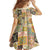 Mele Kalikimaka Hawaii Christmas Family Matching Short Sleeve Bodycon Dress and Hawaiian Shirt Melemele Mama Seamless Floral Motif - Polynesian Pride