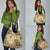 Mele Kalikimaka Hawaii Christmas Grocery Bag Melemele Mama Seamless Floral Motif - Polynesian Pride
