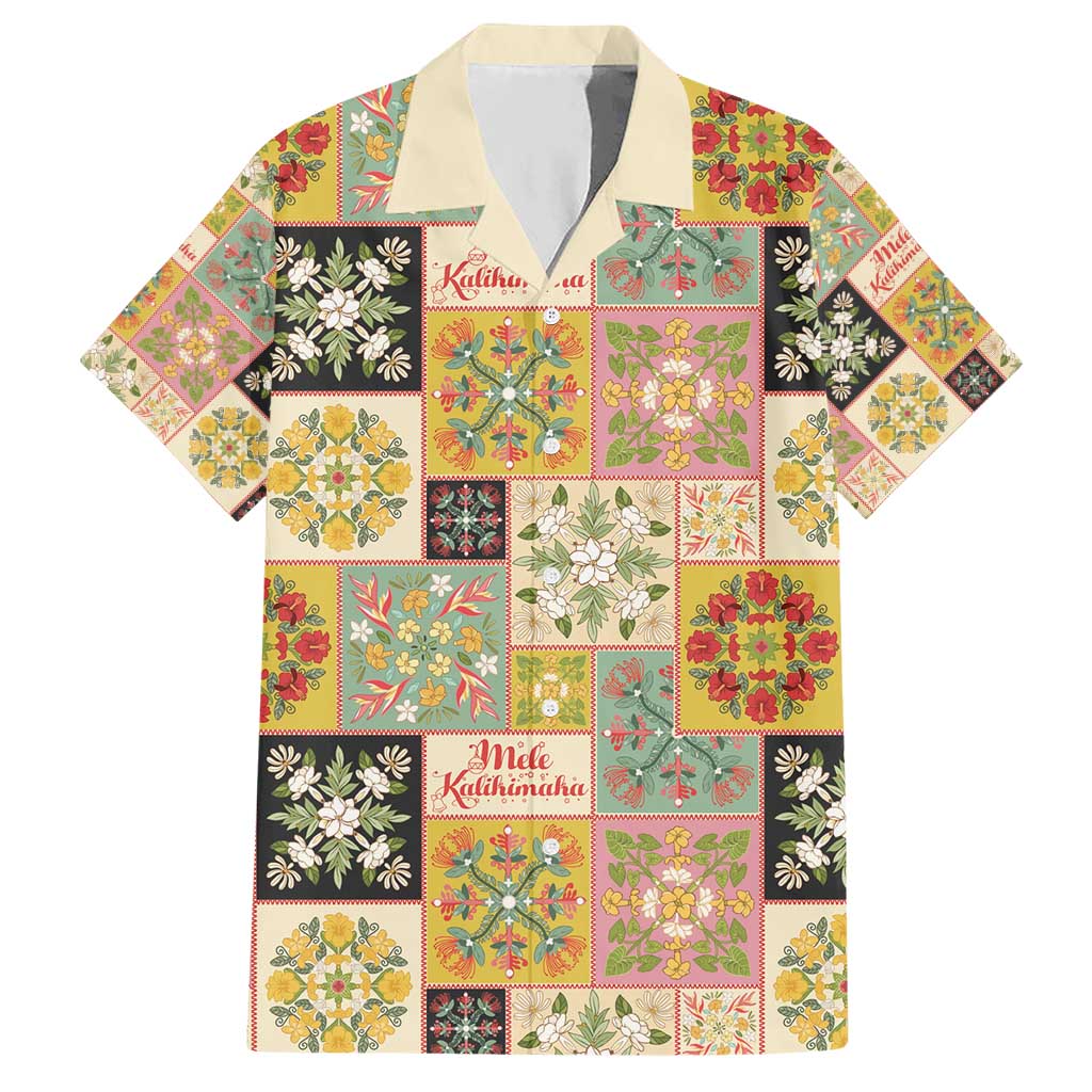 Mele Kalikimaka Hawaii Christmas Hawaiian Shirt Melemele Mama Seamless Floral Motif - Polynesian Pride