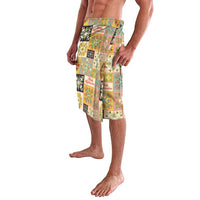 Mele Kalikimaka Hawaii Christmas Lavalava Melemele Mama Seamless Floral Motif - Polynesian Pride