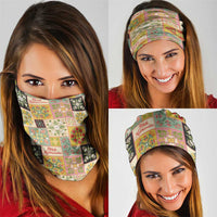 Mele Kalikimaka Hawaii Christmas Neck Gaiter Melemele Mama Seamless Floral Motif - Polynesian Pride
