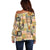 Mele Kalikimaka Hawaii Christmas Off Shoulder Sweater Melemele Mama Seamless Floral Motif - Polynesian Pride