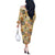 Mele Kalikimaka Hawaii Christmas Off The Shoulder Long Sleeve Dress Melemele Mama Seamless Floral Motif - Polynesian Pride